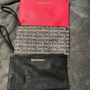 Three juicy couture Wristlets